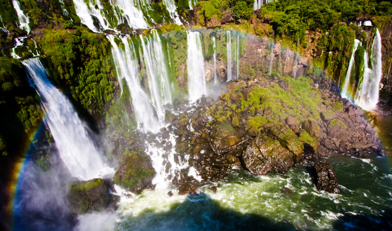 Rainbow And Iguazú Falls